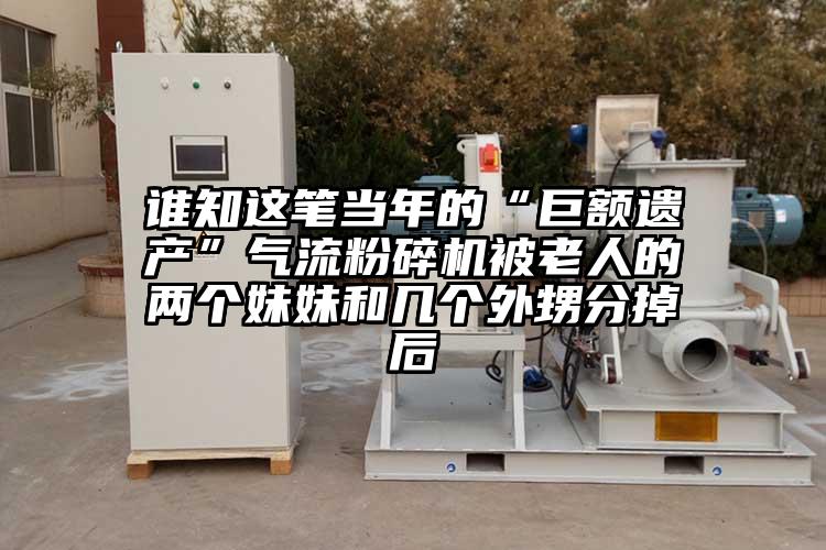 誰知這筆當年的“巨額遺產”氣流蘑菇TV官方在线观看被老人的兩個妹妹和幾個外甥分掉後