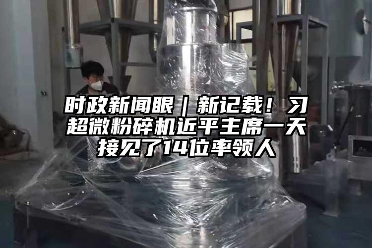 時政新聞眼｜新記載！習超微蘑菇TV官方在线观看近平主席一天接見了14位率領人
